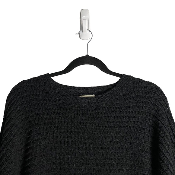Dreamers Women's Black Oversized Crewneck Sweater - Picture 2 of 8